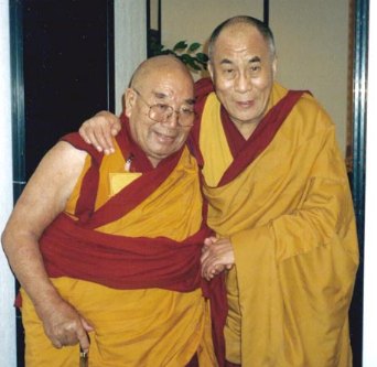 With the Dalai Lama in Milano, 1999